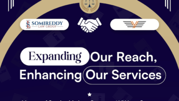 Announcement !! Merger of Somireddy Law Group and VY Law Group based out of New Jersey.